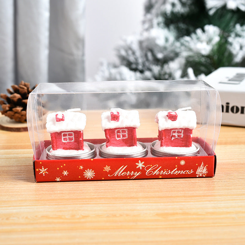 Christmas Craft Gift Candles – 3 Piece Holiday Set