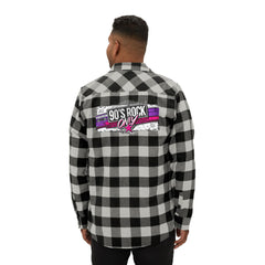 Perza 90’s Rock ONLY Flannel Shirt Rectangle Logo