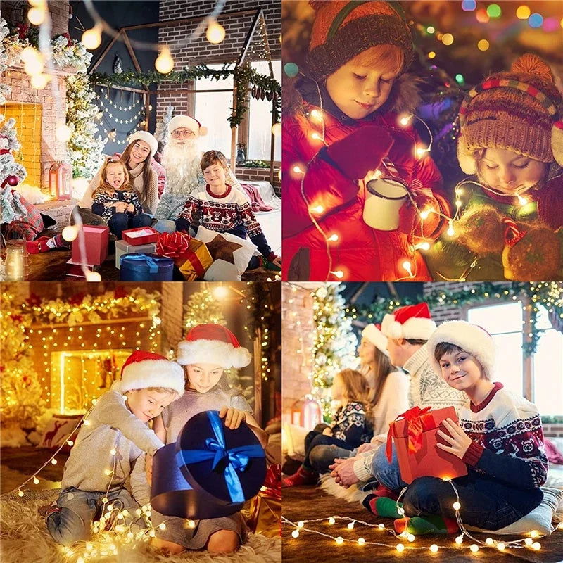 10M USB/Battery-Powered Ball LED String Lights - Waterproof Lights for Outdoor Decor - candletown.net