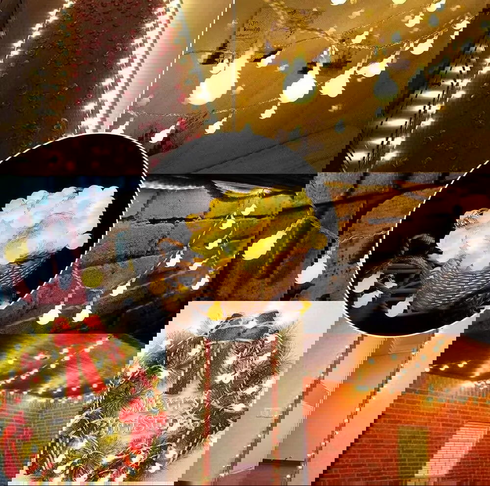 10M USB/Battery-Powered Ball LED String Lights - Waterproof Lights for Outdoor Decor - candletown.net