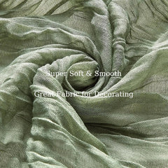 10Pcs Cheesecloth Table Runner Boho Gauze Table Runner 40x270cm Romantic Table Runner for Wedding Bridal Shower Birthday Party - candletown.net