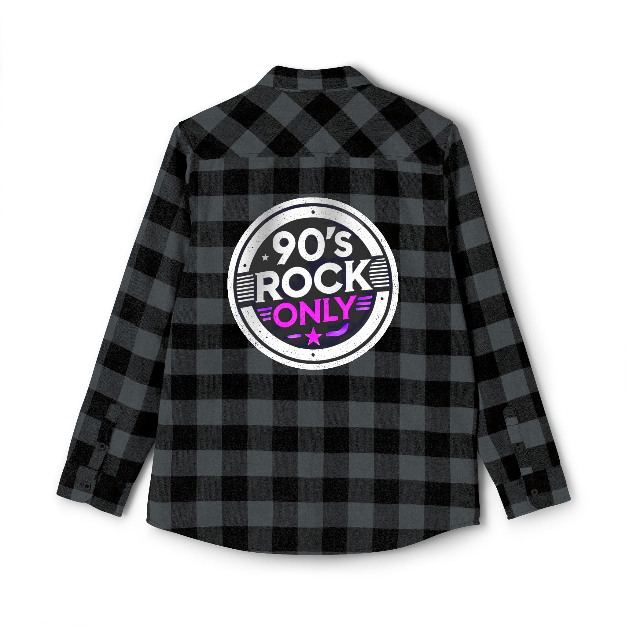Perza 90’s Rock ONLY Flannel Shirt Round Logo
