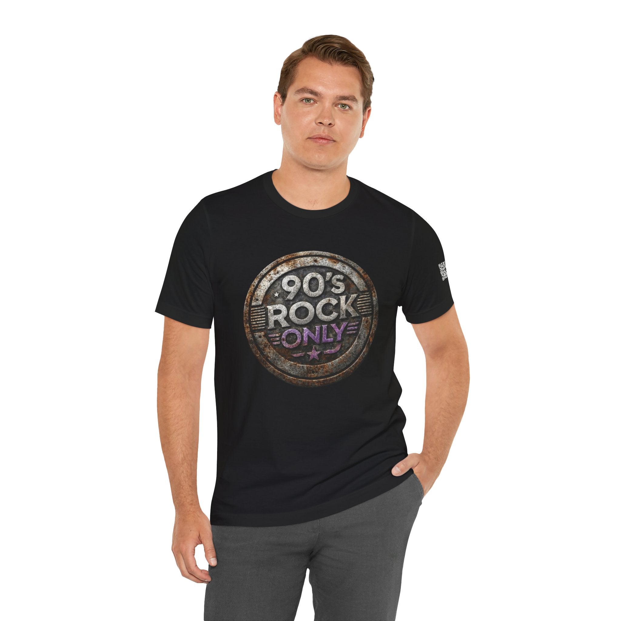 Perza 90’s Rock ONLY Vintage Round Logo T-Shirt - candletown.net