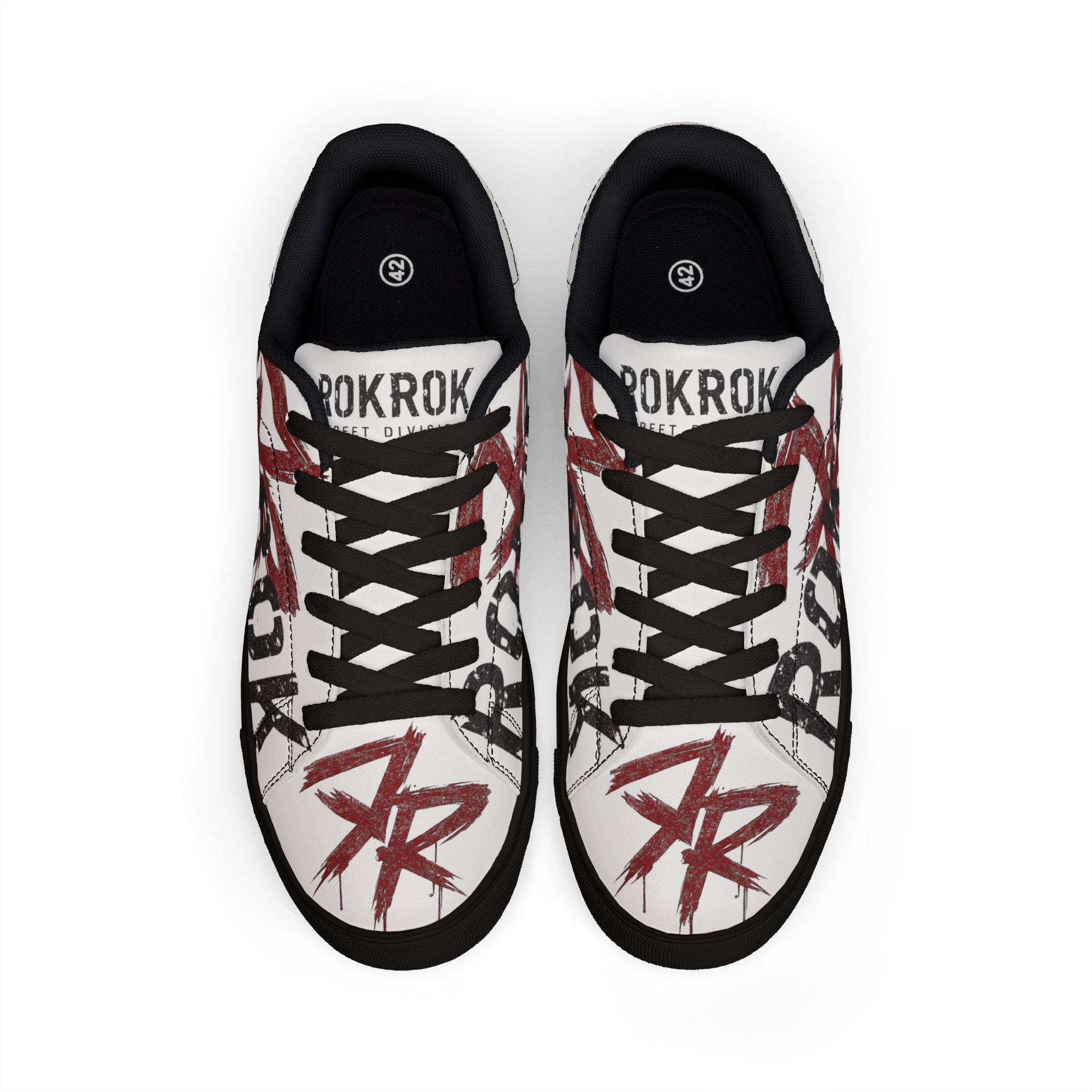 ROKROK Street Division White Low-Top Sneakers