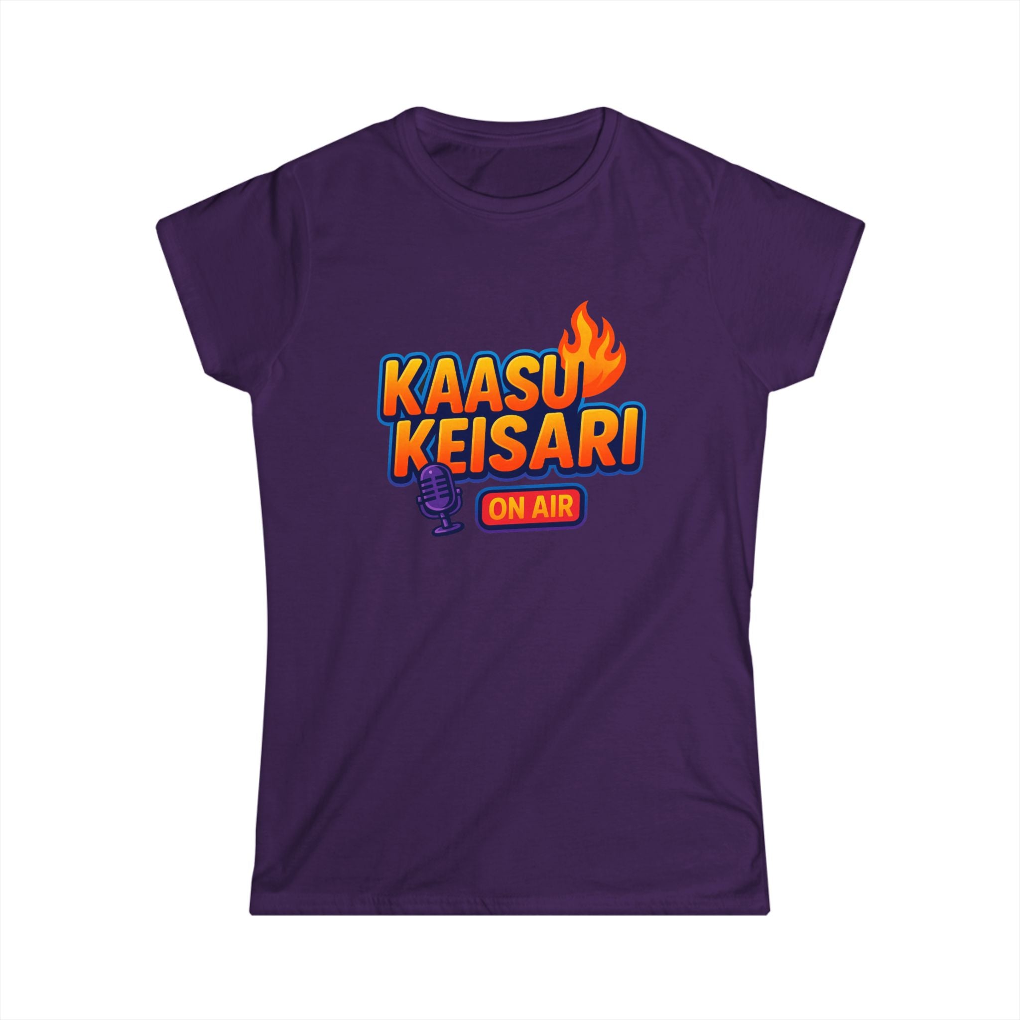 Kaasukeisari “On Air” Ladyfit Tee — Sååkeli Fire Podcast T-Shirt