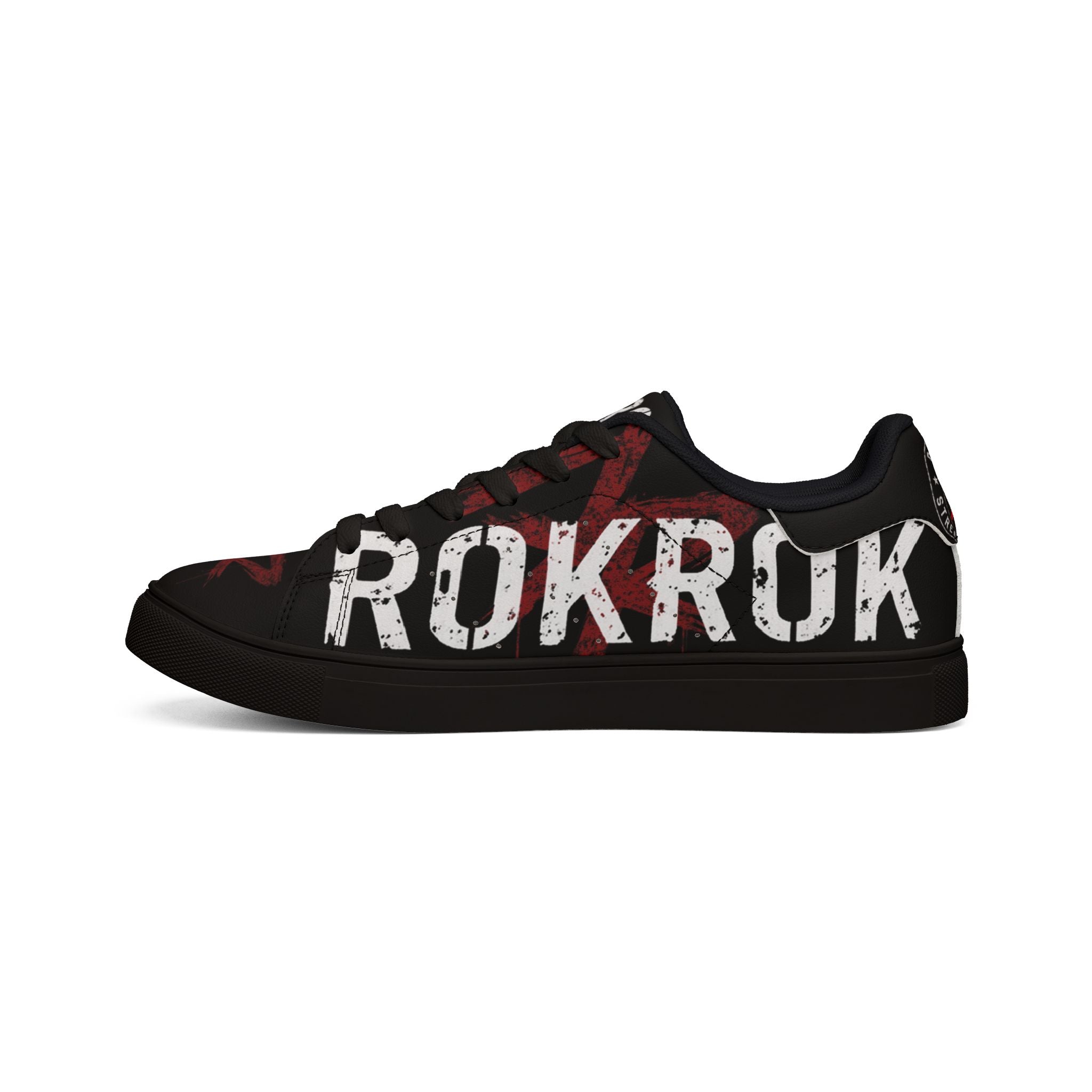 ROKROK Street Division Black Low-Top Sneakers