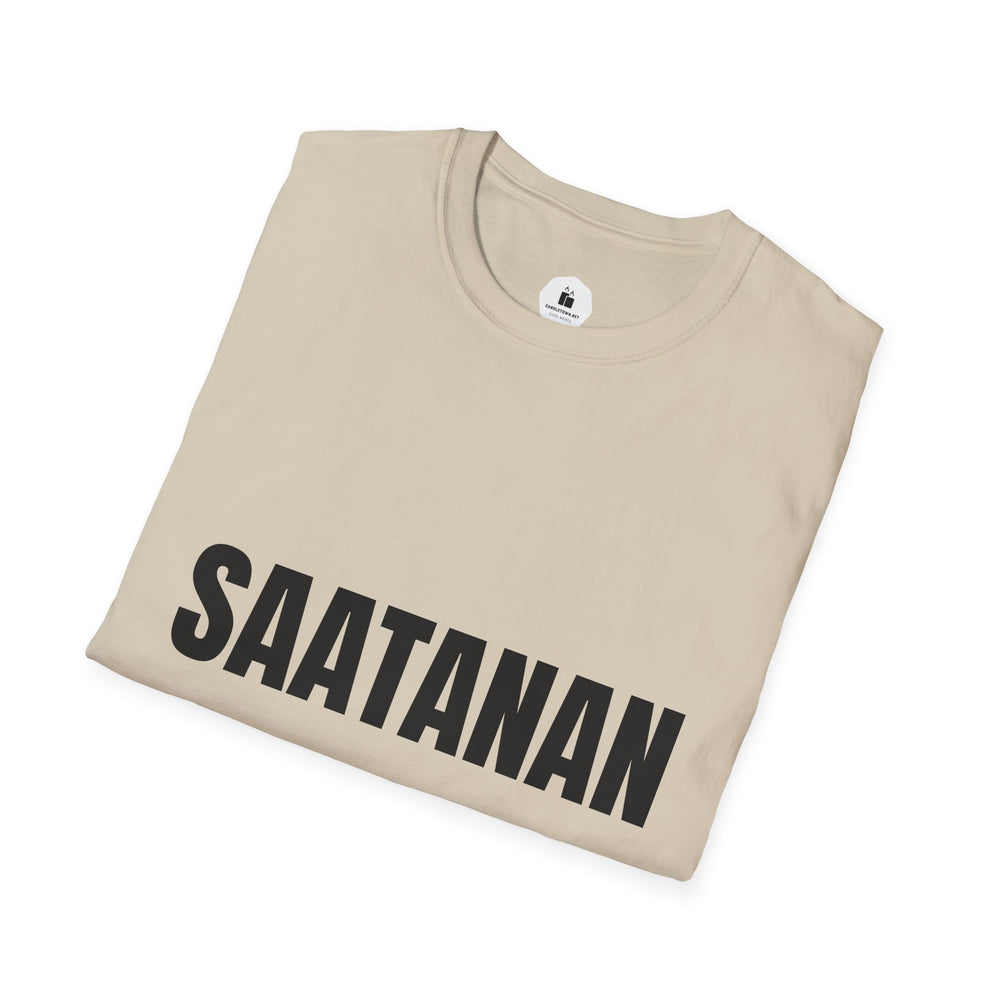 SAATANAN TUNARIT — Personalized White Graphic T‑Shirt - candletown.net