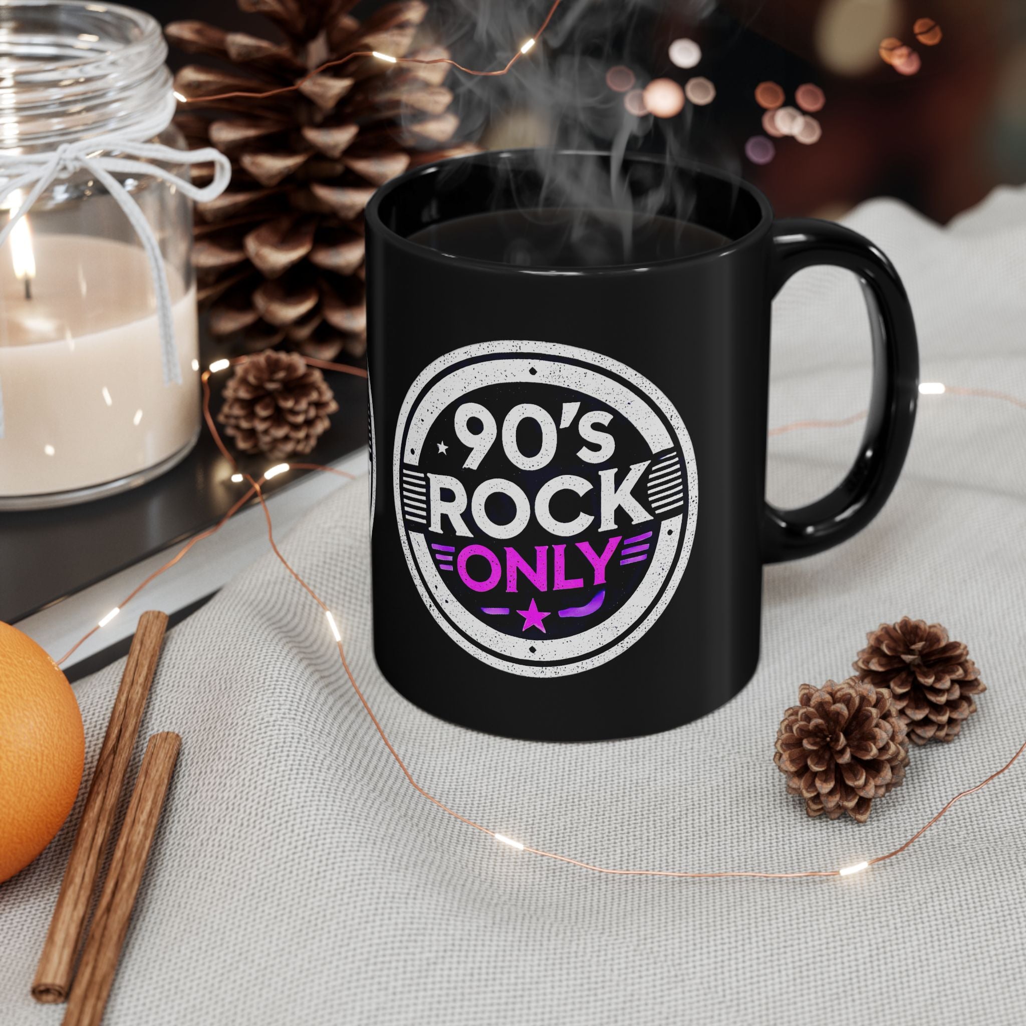 Perza 90’s Rock ONLY Round Logo Mug