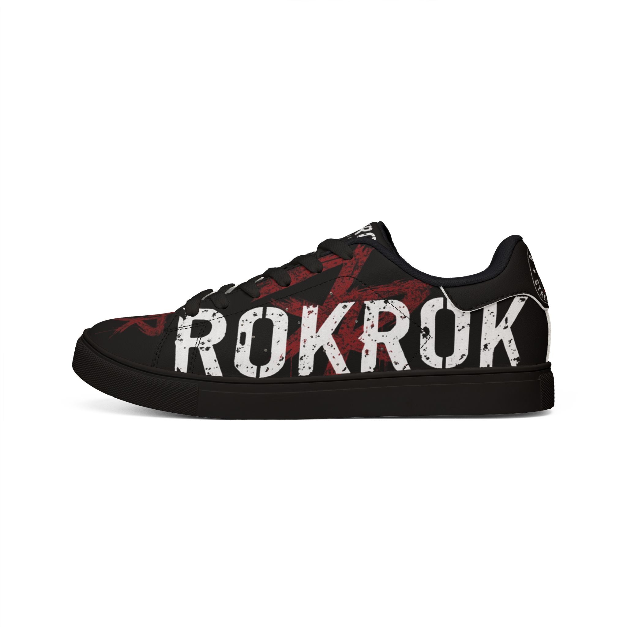 ROKROK Street Division Black Low-Top Sneakers