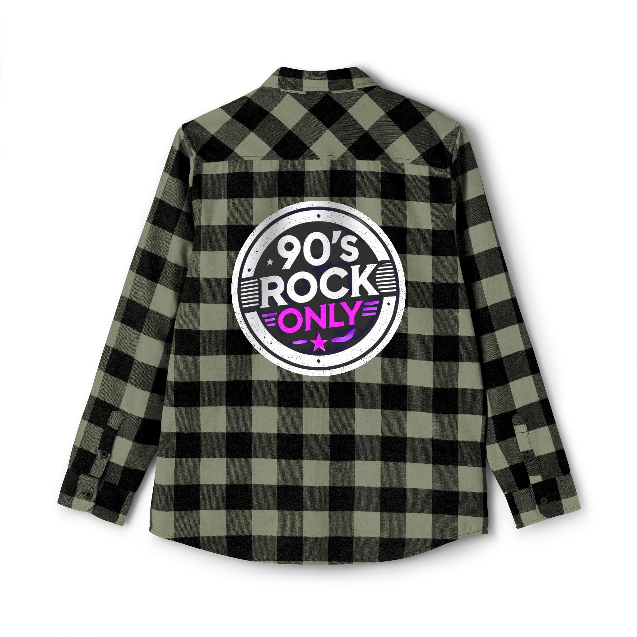 Perza 90’s Rock ONLY Flannel Shirt Round Logo
