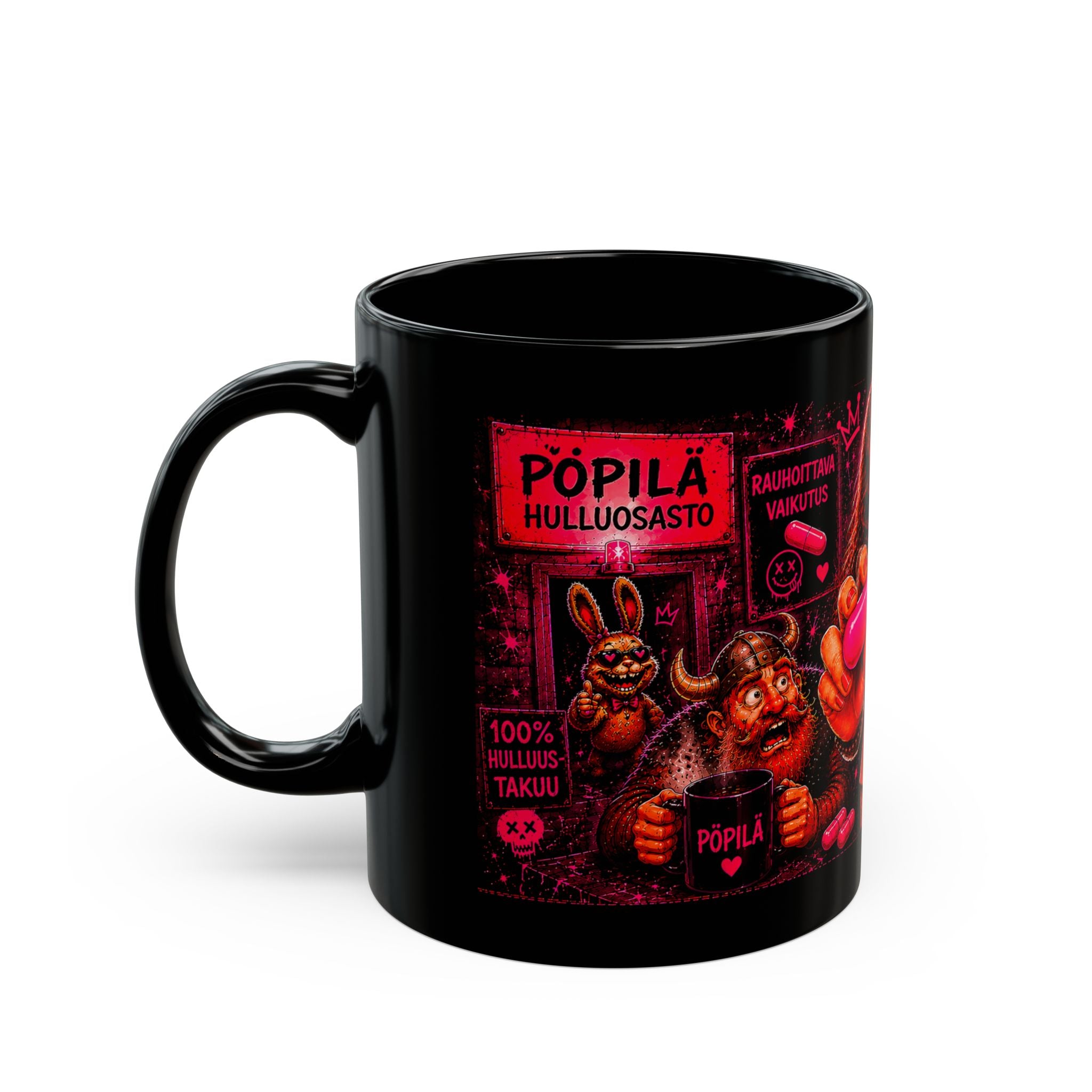 ANIZ “Ole Hyvä” Black Mug