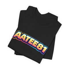 DJ Aatee81 “AATEE81” Text T-Shirt - candletown.net