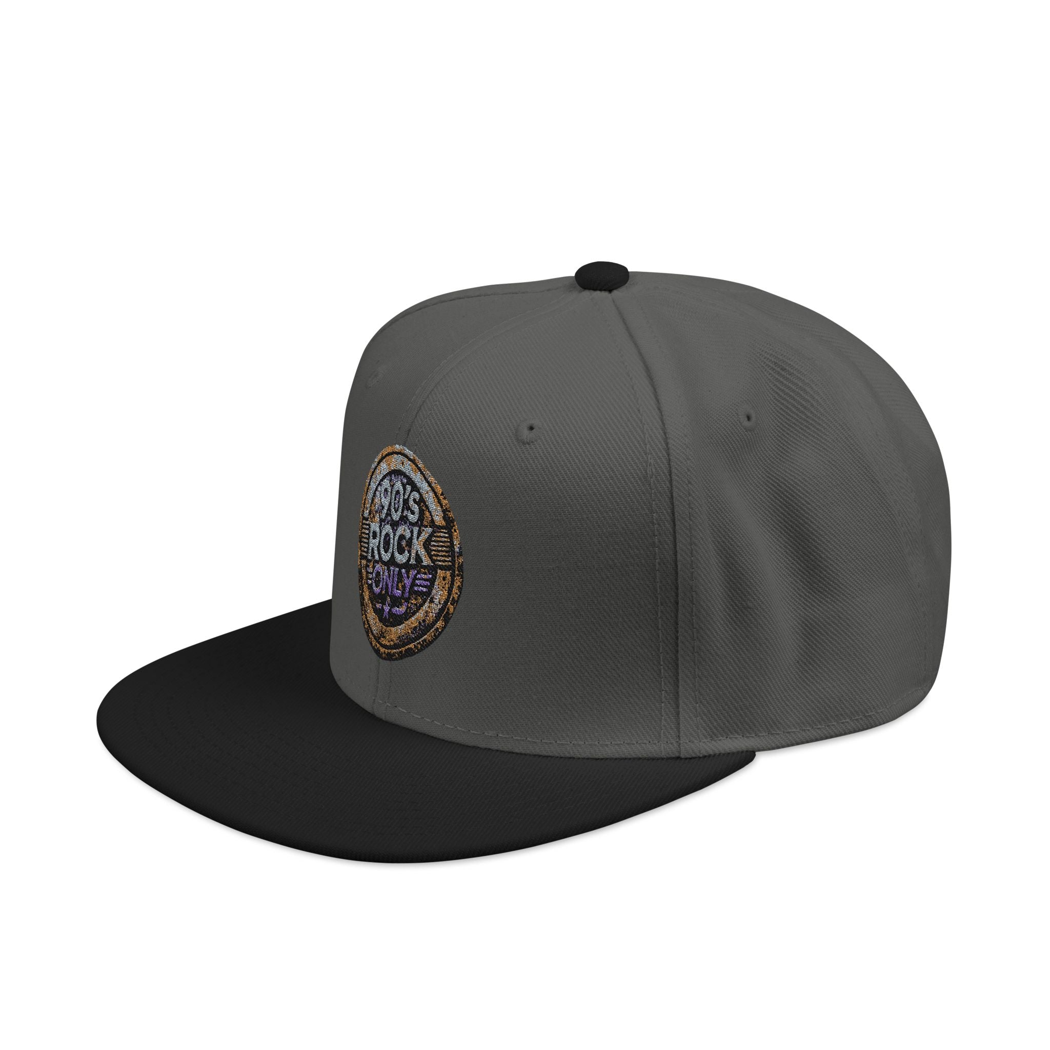 Perza 90’s Rock ONLY Vintage Rusty Round Logo Snapback Cap