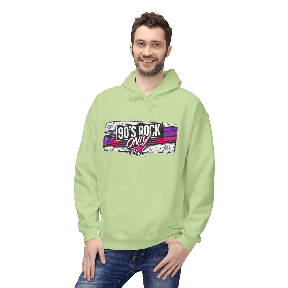Perza 90’s Rock ONLY Rectangle Logo Hoodie - candletown.net