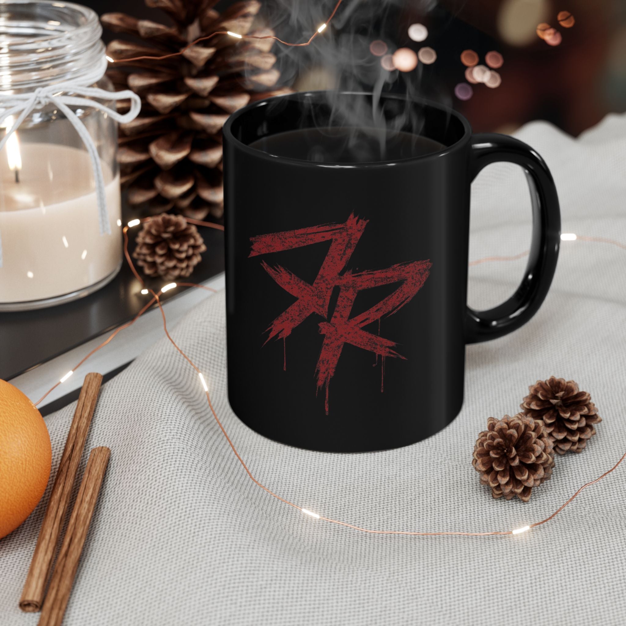 ROKROK Street Division Black Coffee Mug – Rock Style Ceramic Mug - candletown.net