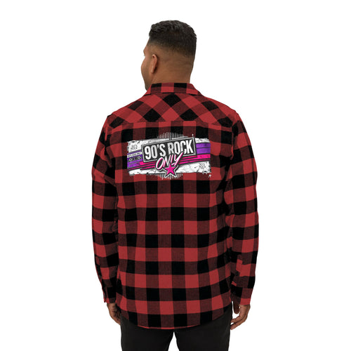 Perza 90’s Rock ONLY Flannel Shirt Rectangle Logo