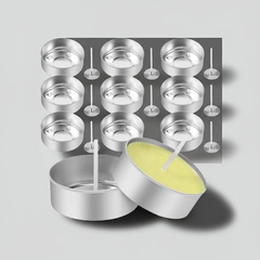 150Pcs Aluminum Tea Lights Cups with Candle Wicks for DIY Candle Making - candletown.net