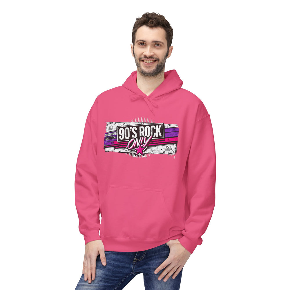 Perza 90’s Rock ONLY Rectangle Logo Hoodie - candletown.net