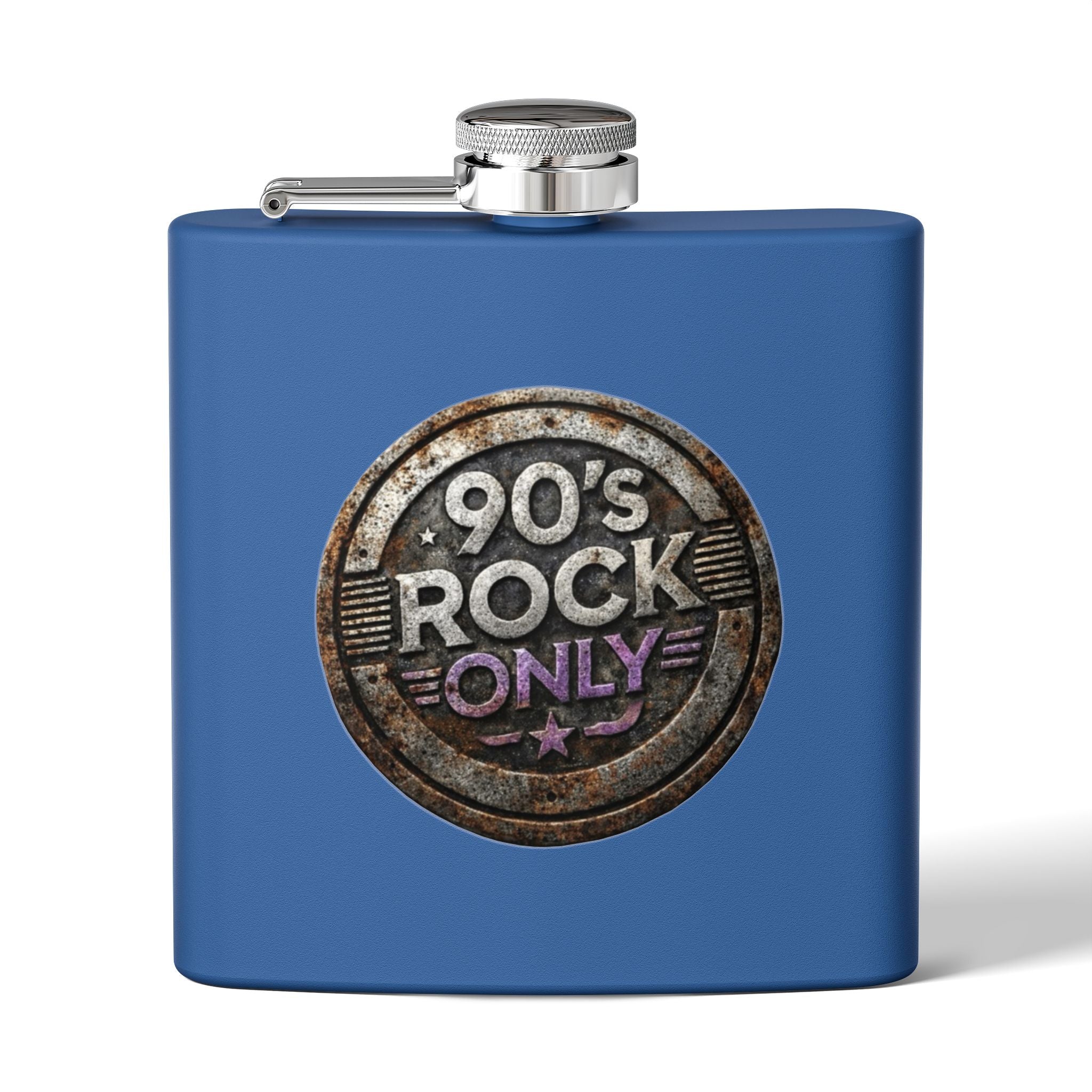 Perza 90’s Rock ONLY Vintage Flask – Round Logo