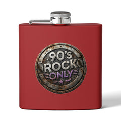 Perza 90’s Rock ONLY Vintage Flask – Round Logo