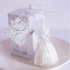 15pcs Wedding Bride Dress Candle Favors - Perfect Wedding Gifts for Guests and Souvenirs - candletown.net
