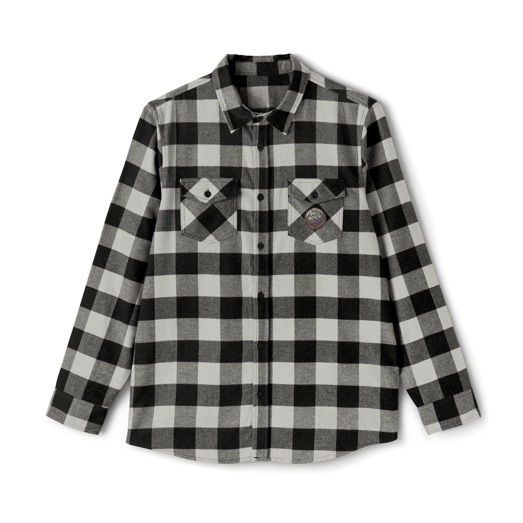 Perza 90’s Rock ONLY Vintage Round Logo Flannel Shirt - candletown.net