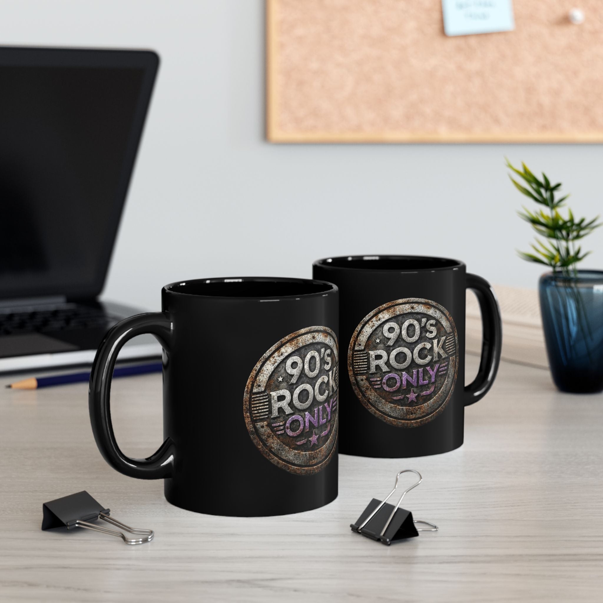 Perza 90’s Rock ONLY Vintage Round Logo Mug