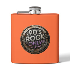 Perza 90’s Rock ONLY Vintage Flask – Round Logo