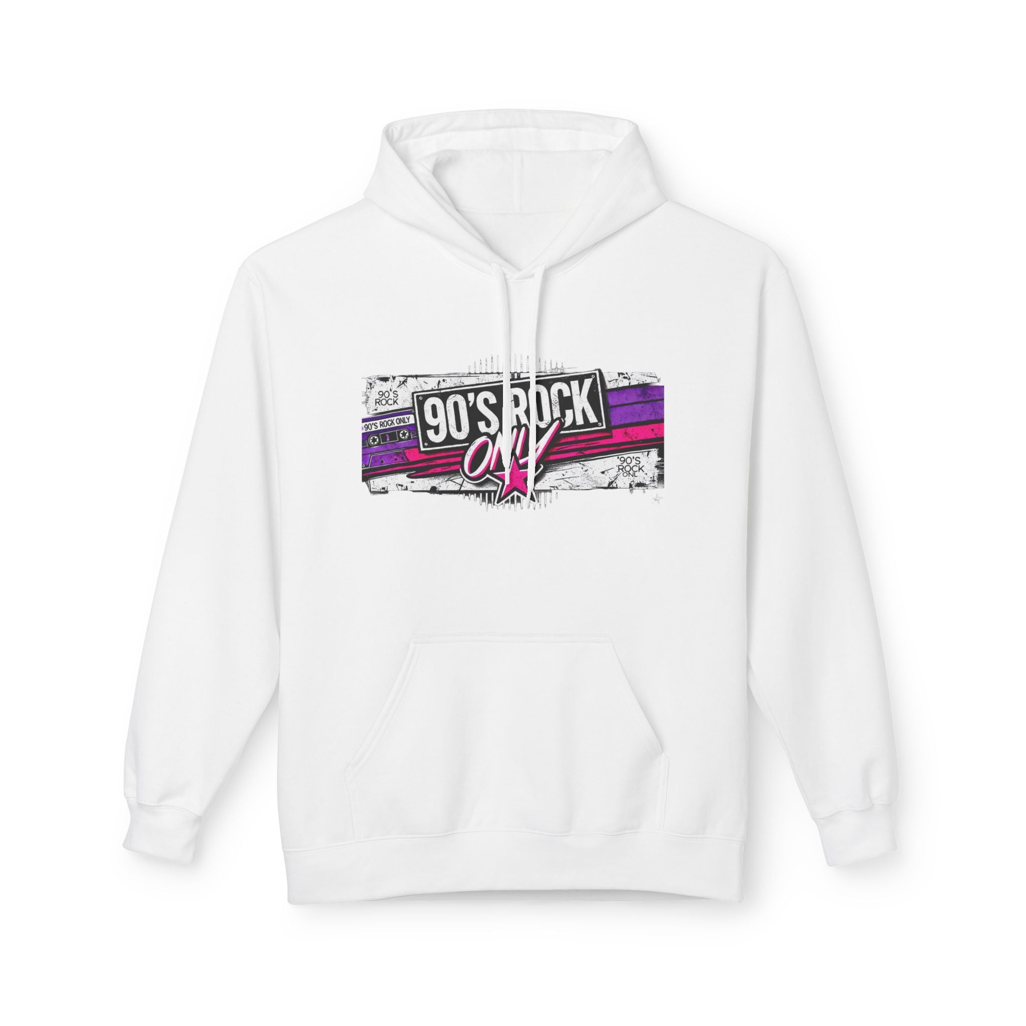 Perza 90’s Rock ONLY Rectangle Logo Hoodie - candletown.net