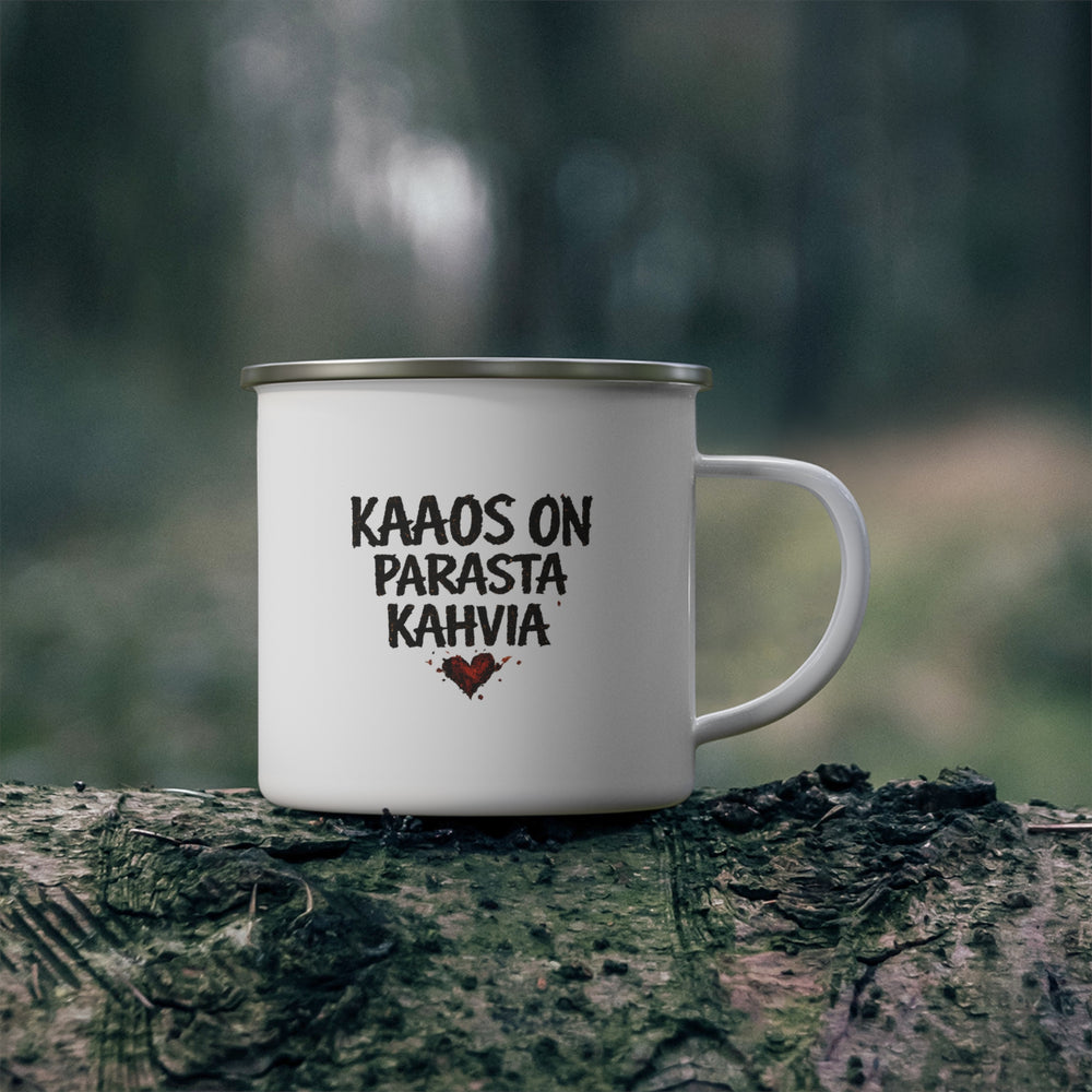 ANIZ “Kaaos on Parasta Kahvia” Enamel Mug - candletown.net