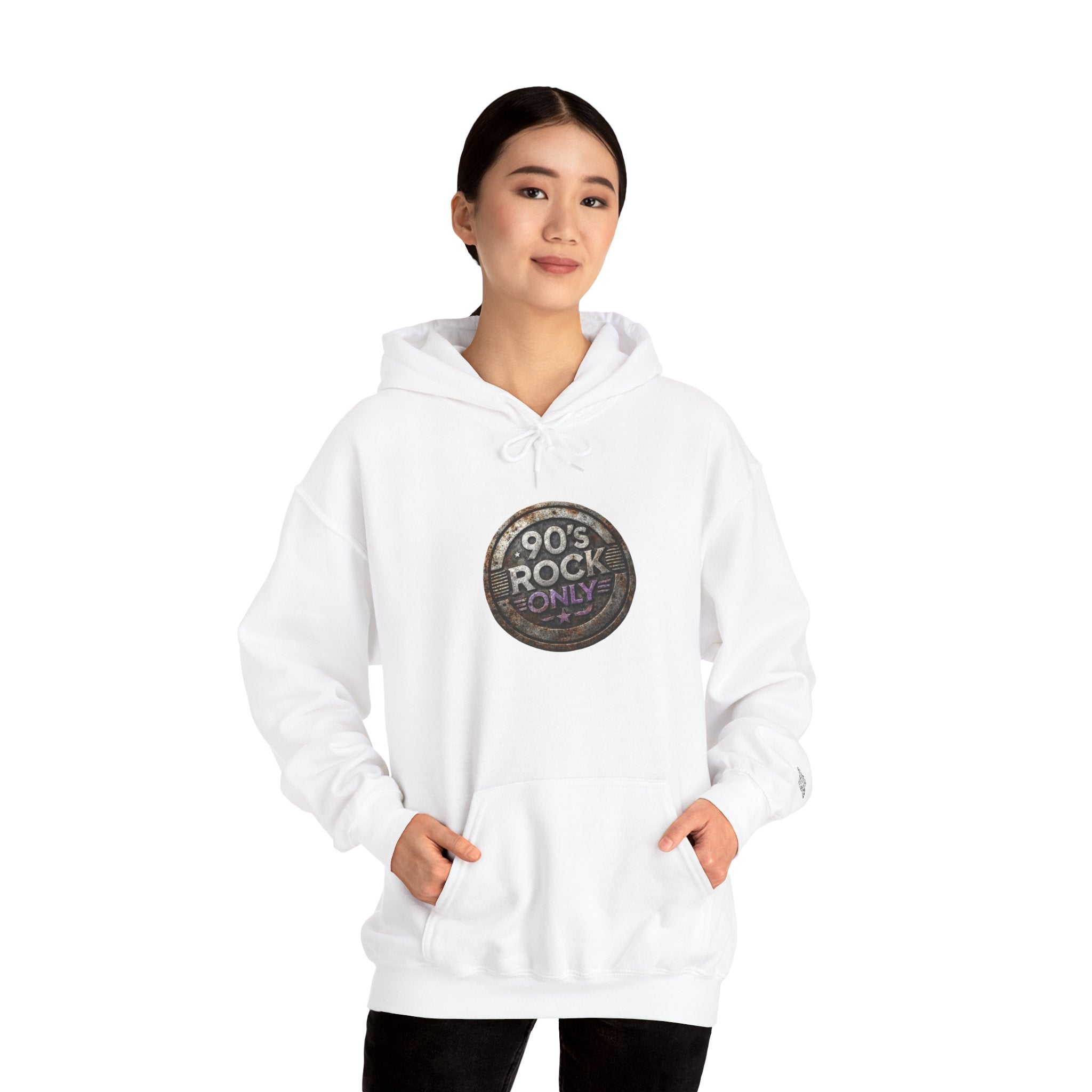 Perza 90’s Rock ONLY Vintage Round Logo Hoodie