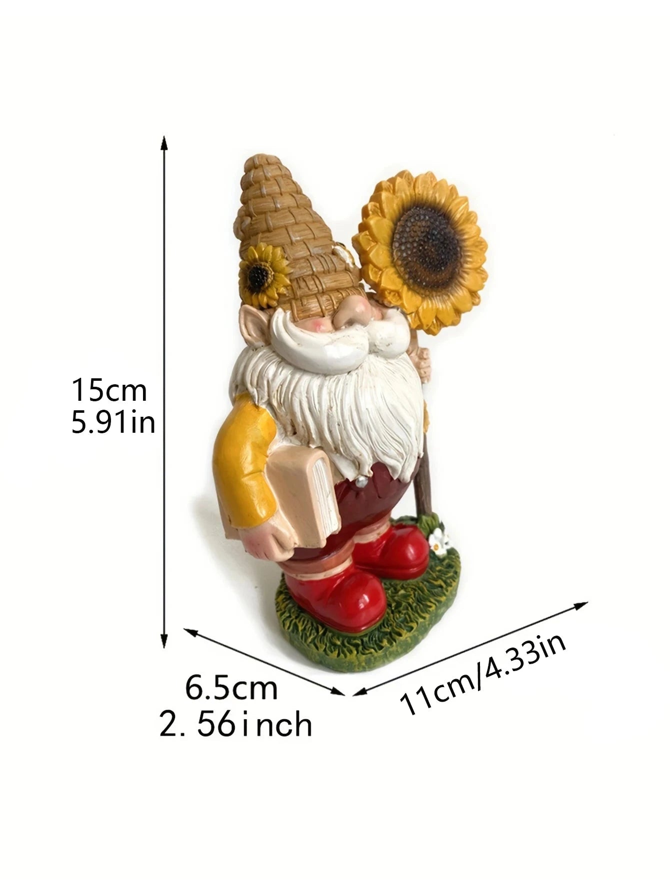 1pc bee day gift gnome gnome ornament garden resin statue ornament decorative gnome crafts - candletown.net