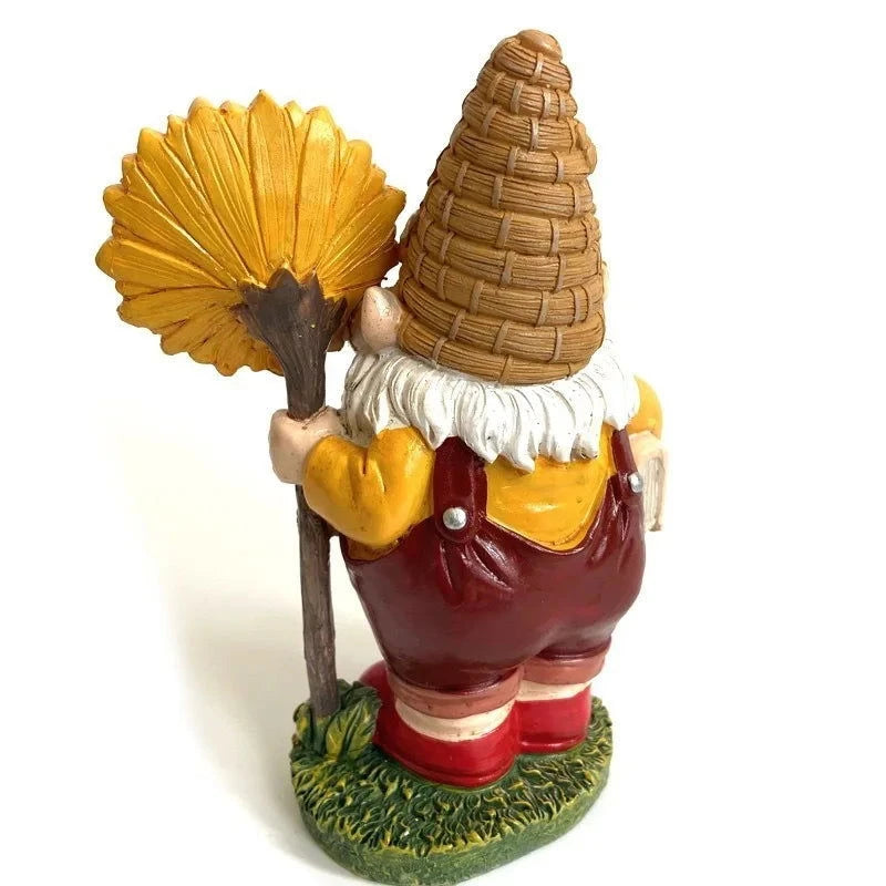 1pc bee day gift gnome gnome ornament garden resin statue ornament decorative gnome crafts - candletown.net