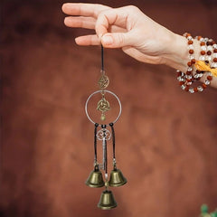 1pc witch bell doorknob hanging decorative wicker wind chime home decoration - candletown.net