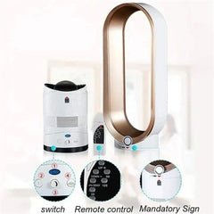 2024 New Bladeless Fan Electric Cooling Air Tower Fans With Remote Control Intelligent Low Noise 16 Inch Stand Floor Dropship - candletown.net