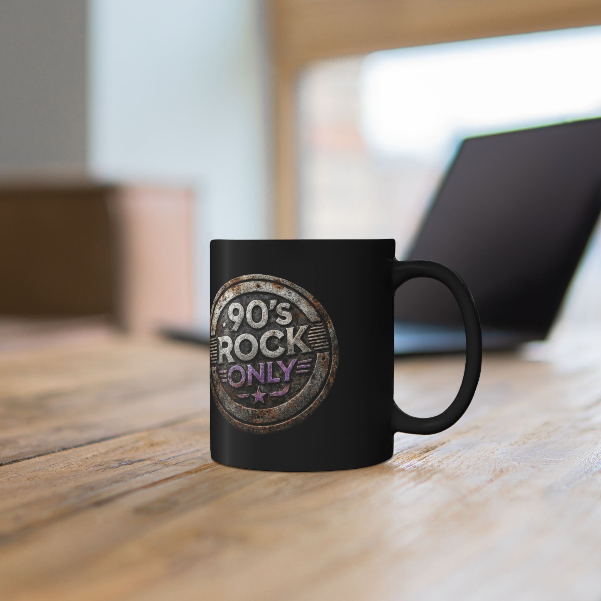 Perza 90’s Rock ONLY Vintage Round Logo Mug