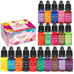20 Colors High Concentration Candle Soap Color Essence – Perfect for DIY Candle and Soap Making - candletown.net