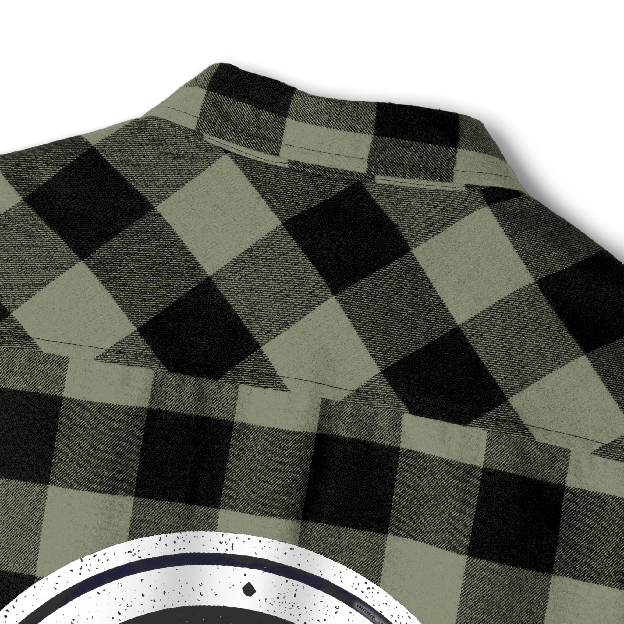 Perza 90’s Rock ONLY Flannel Shirt Round Logo