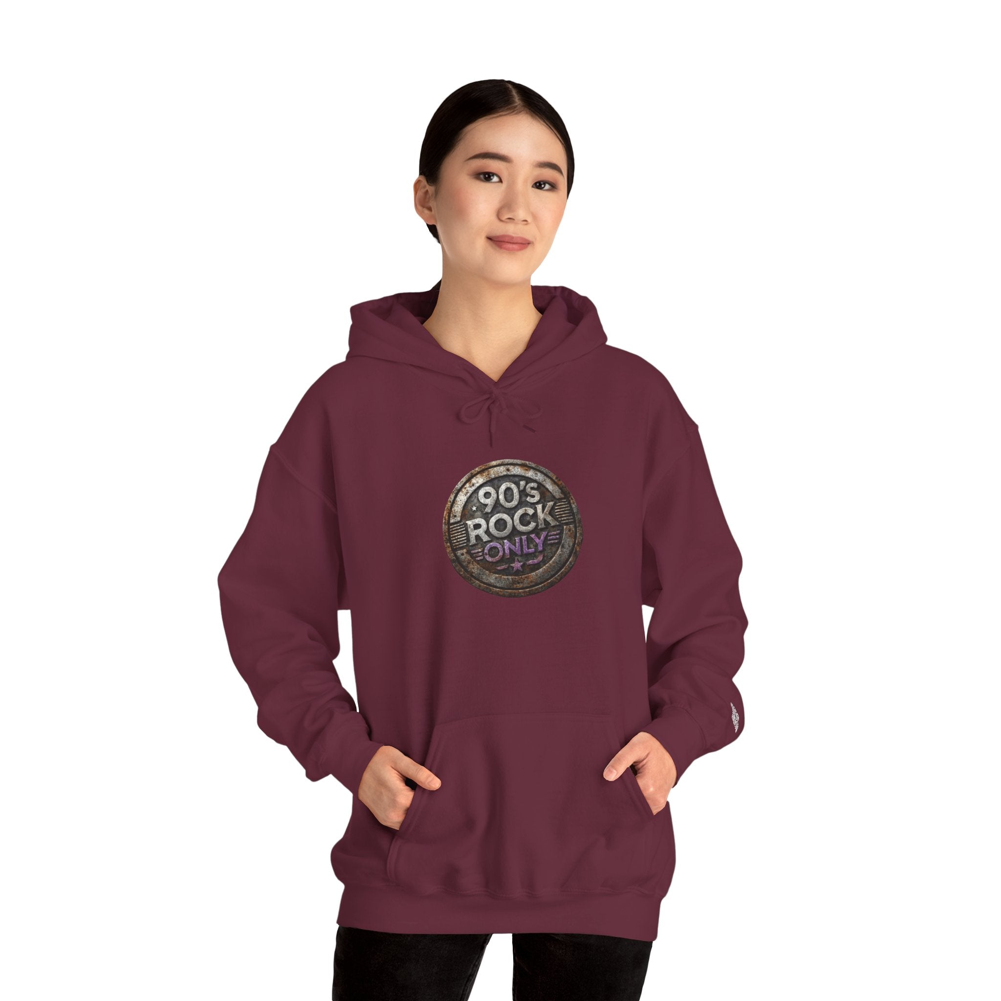 Perza 90’s Rock ONLY Vintage Round Logo Hoodie