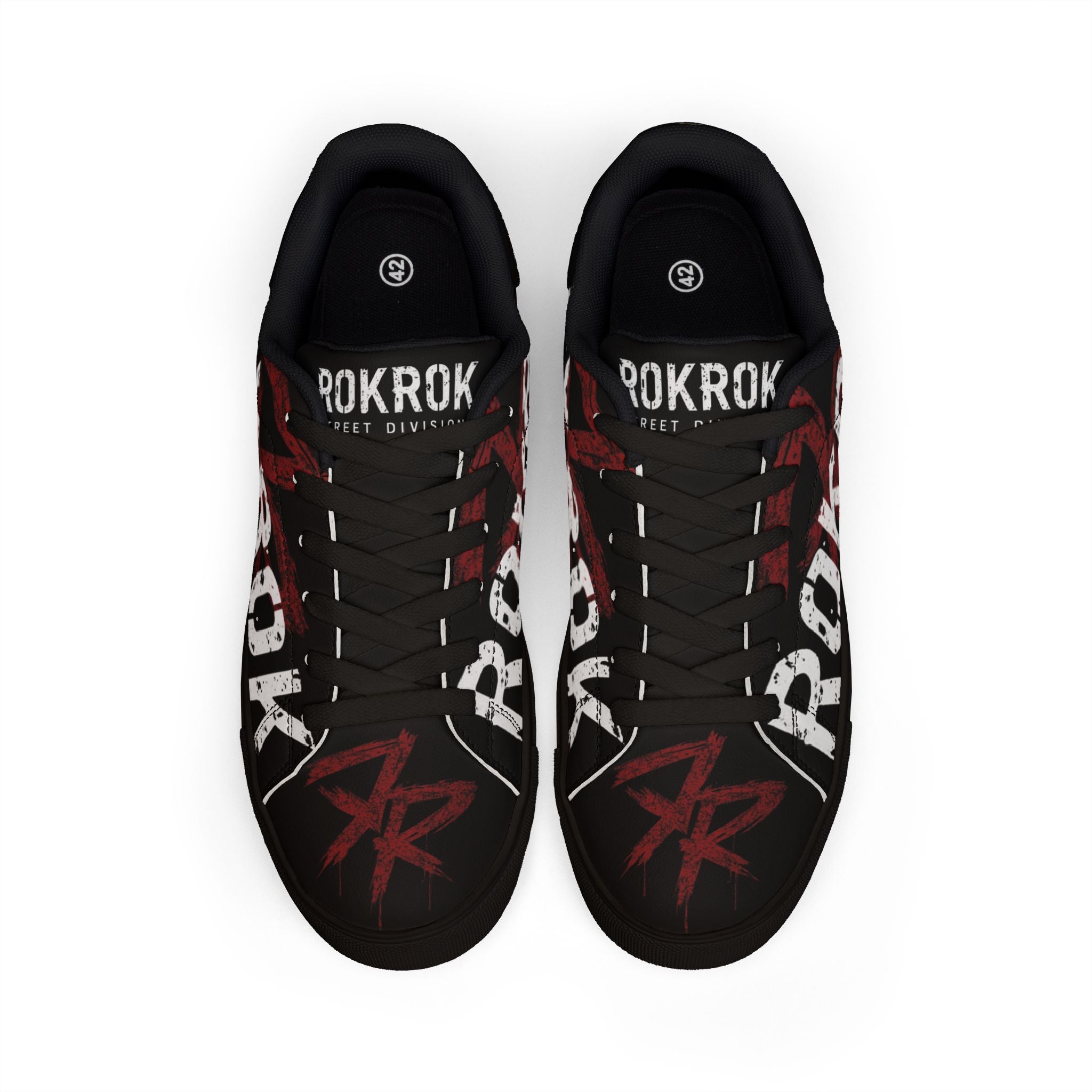 ROKROK Street Division Black Low-Top Sneakers