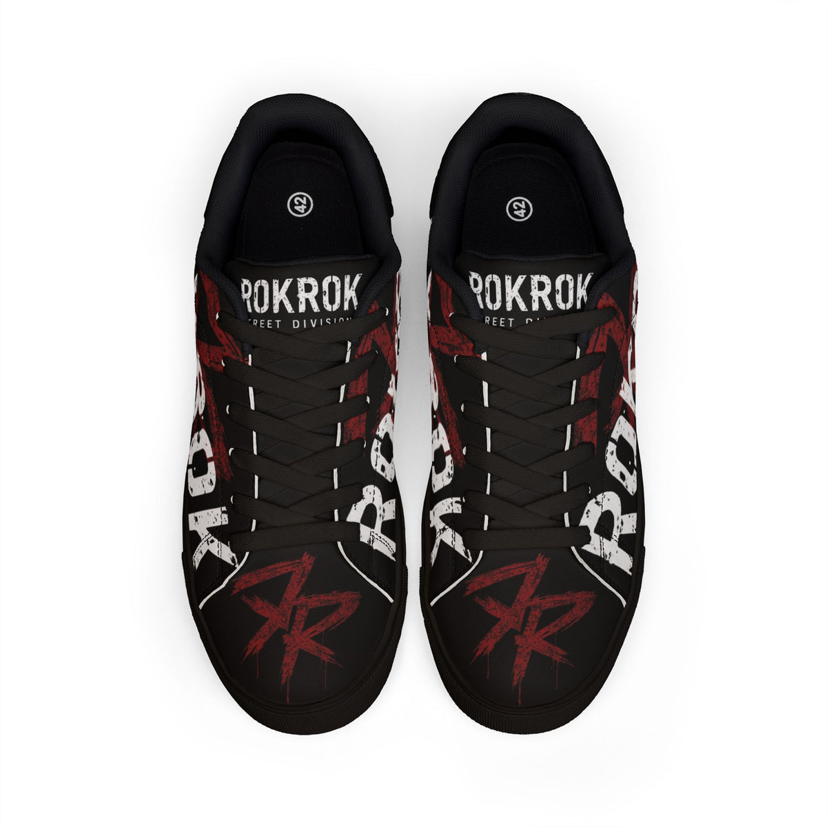 ROKROK Street Division Black Low-Top Sneakers