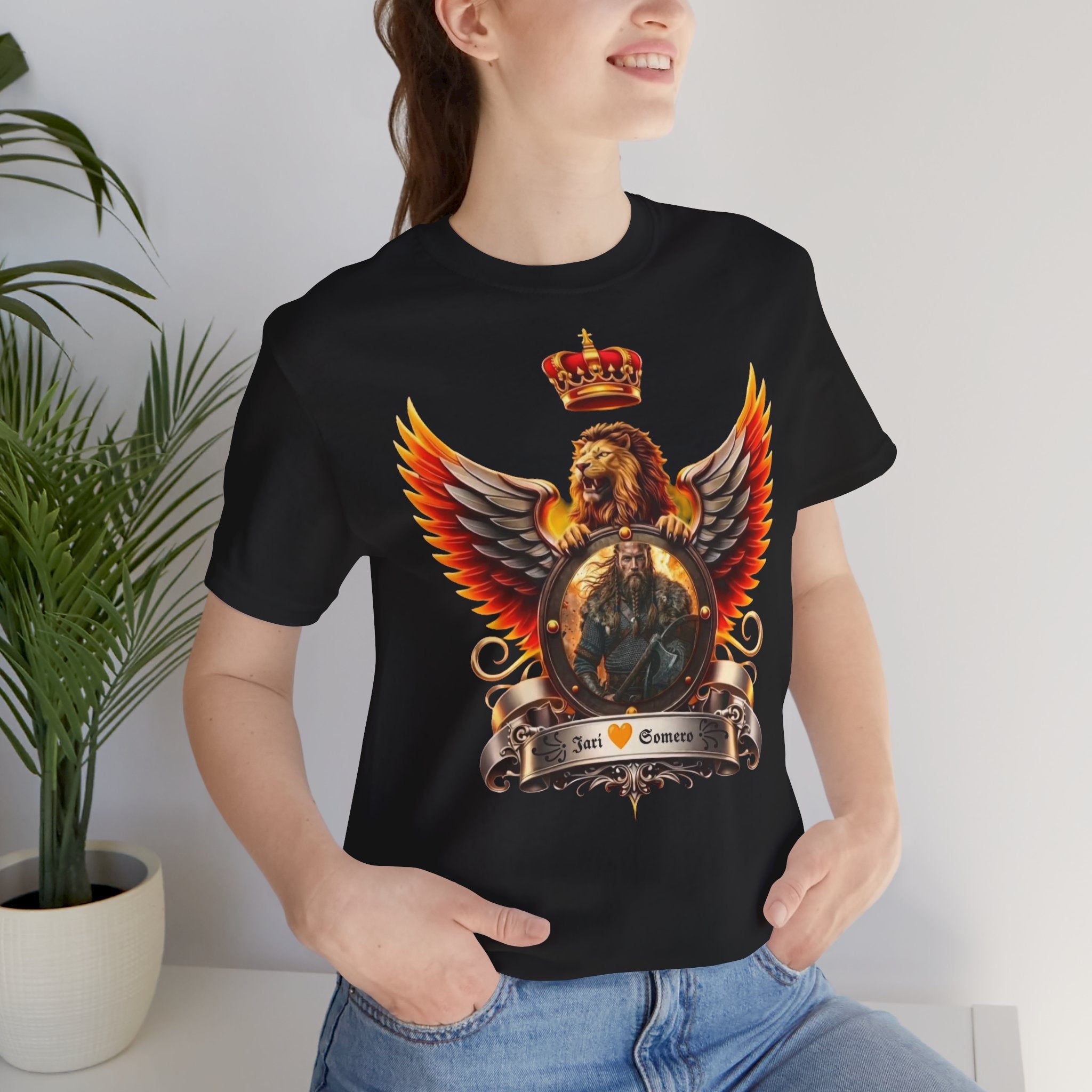 Jari Somero – Royal Winged Lion Crest T-Shirt