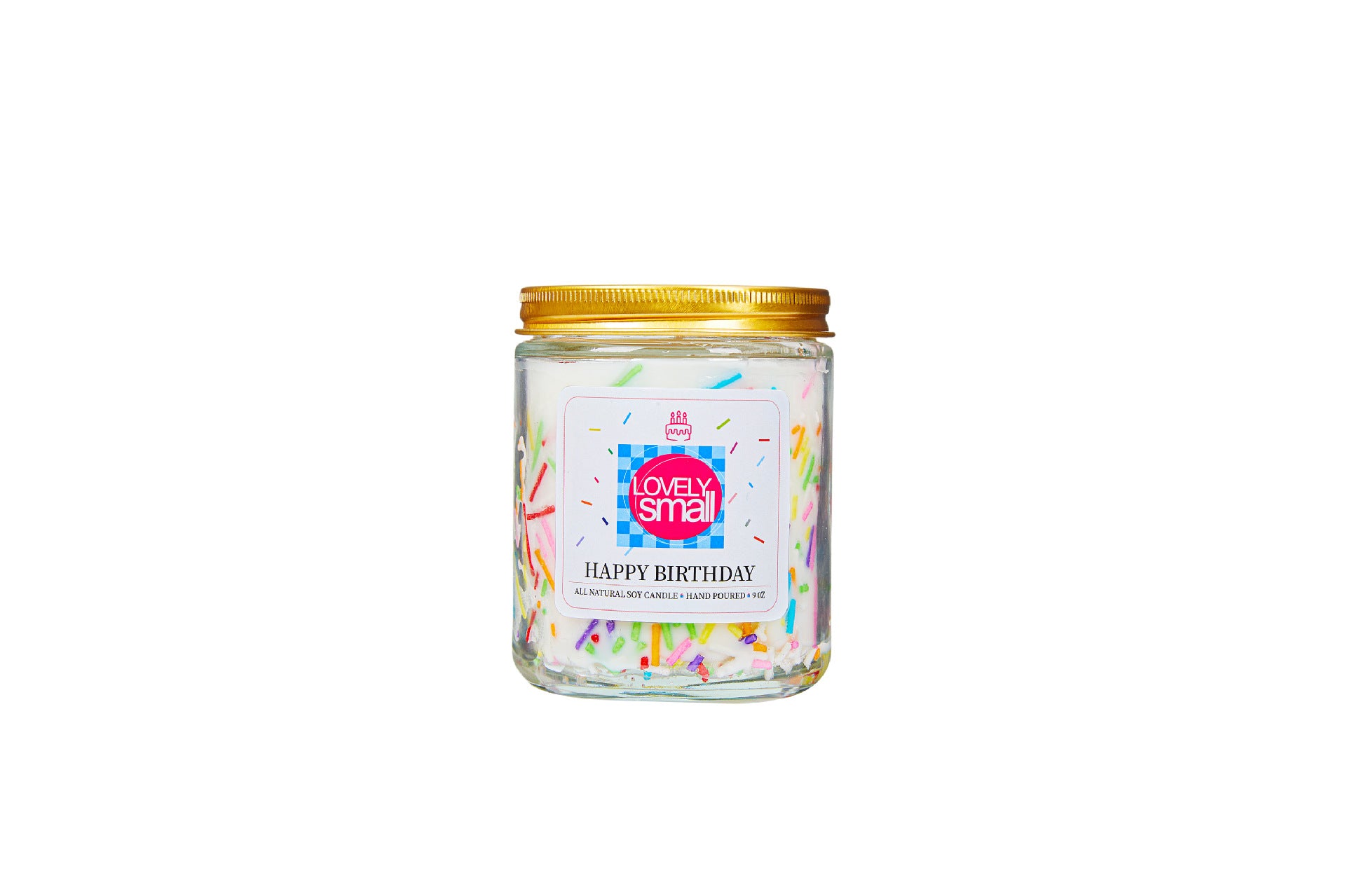 Candy Sprinkle Soy Candle – Handmade Aromatherapy