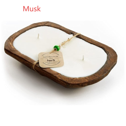 Retro Aromaterapia Puukulhokynttilä