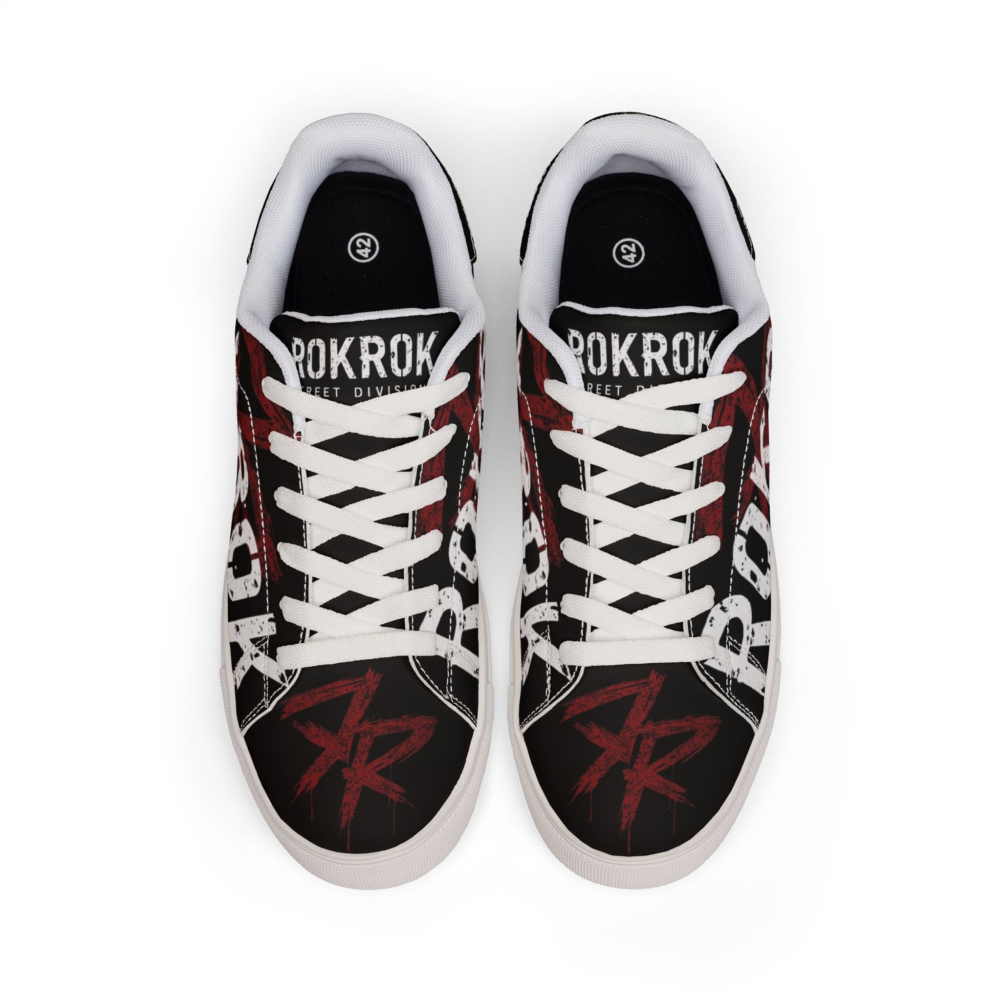 ROKROK Street Division Black Low-Top Sneakers