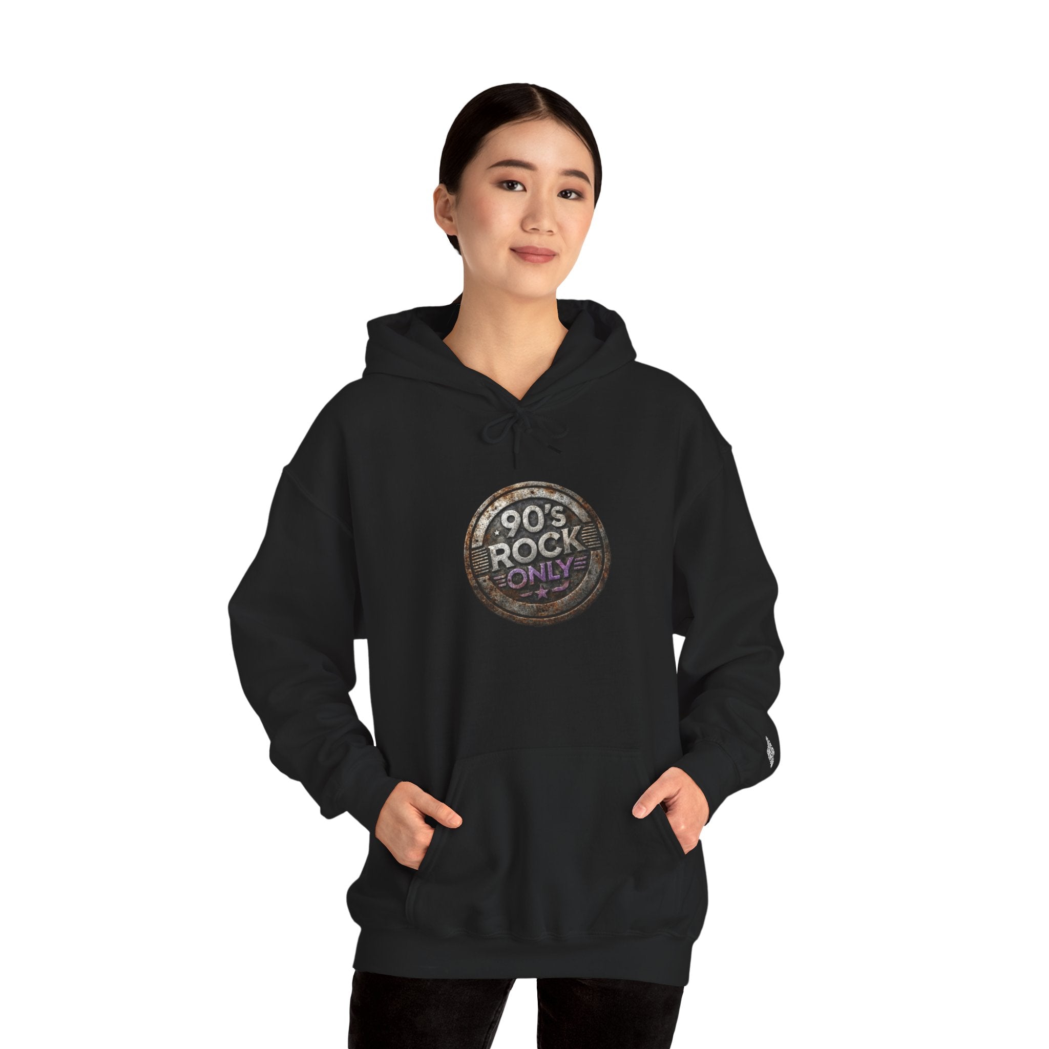 Perza 90’s Rock ONLY Vintage Round Logo Hoodie