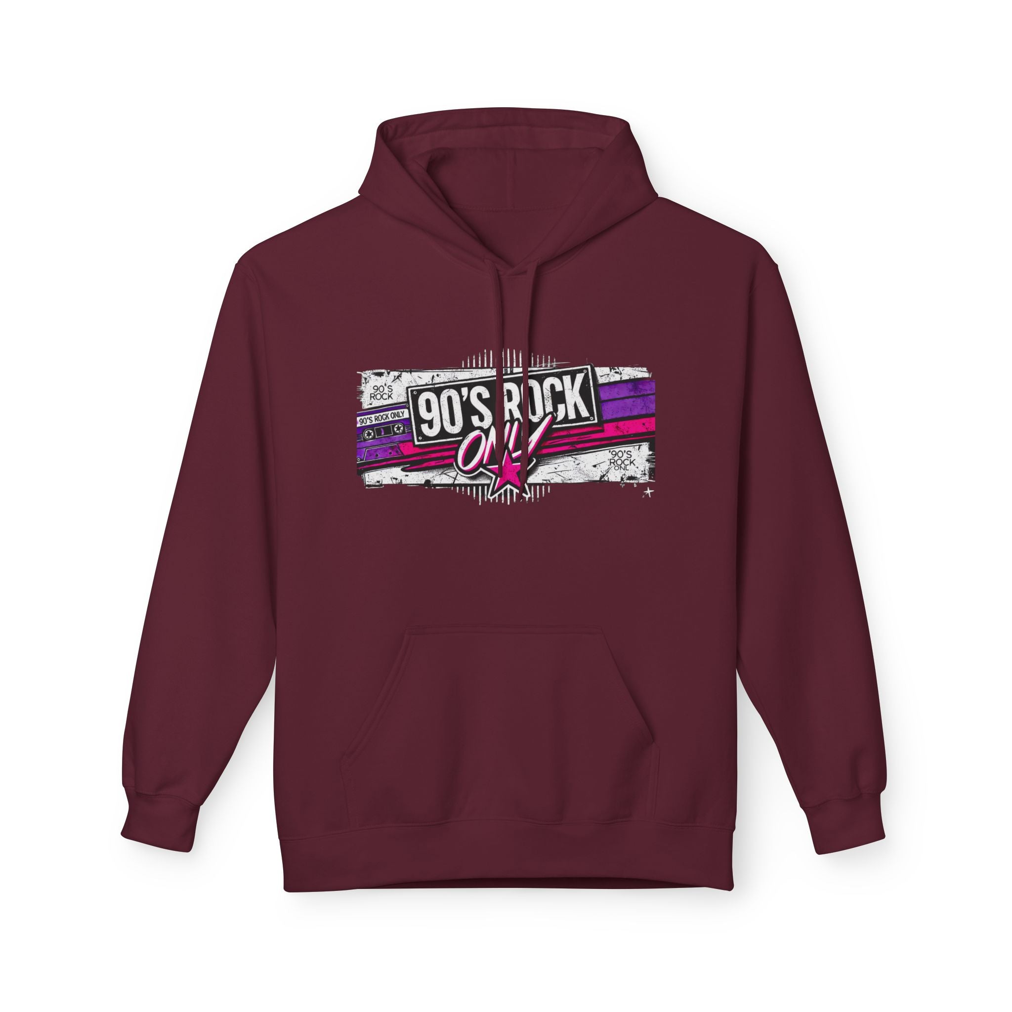 Perza 90’s Rock ONLY Rectangle Logo Hoodie - candletown.net