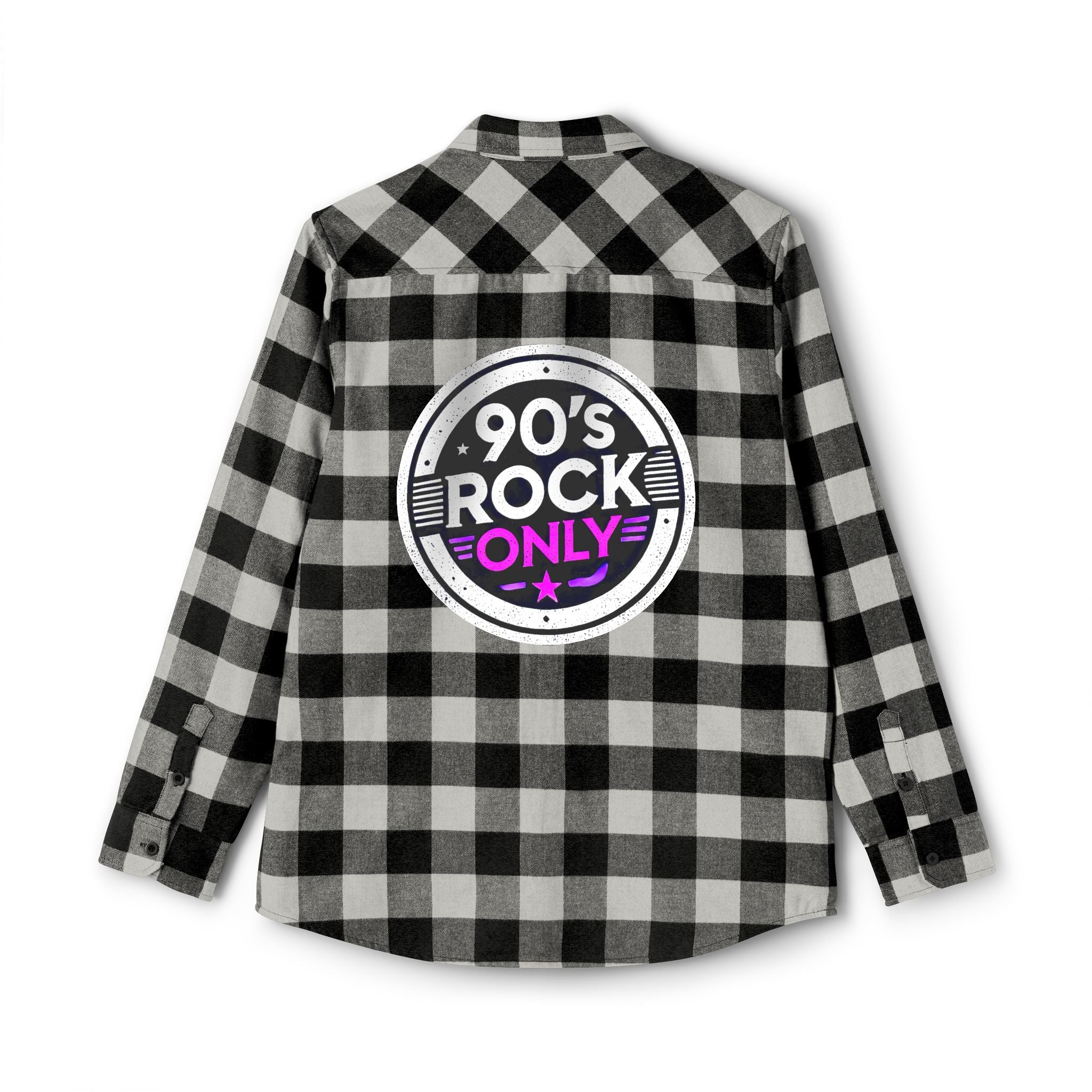 Perza 90’s Rock ONLY Flannel Shirt Round Logo