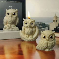 3D Owl Candle Silicone Mold for DIY Crafts & Gifts - candletown.net