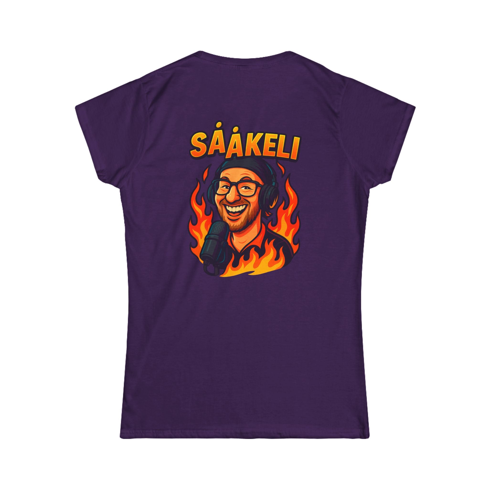 Kaasukeisari “On Air” Ladyfit Tee — Sååkeli Fire Podcast T-Shirt